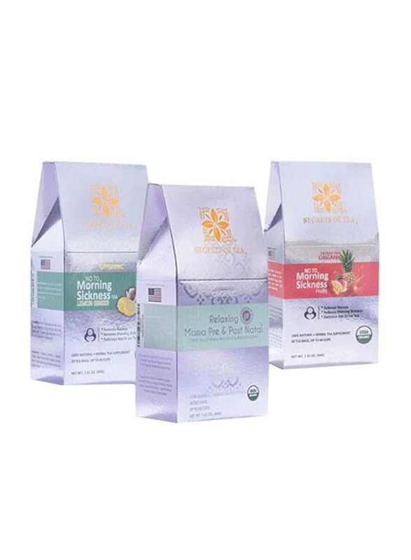 Secrets of Tea Morning Sickness Tea, 3 Packs