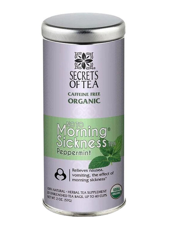 Secrets of Tea Peppermint Morning sickness Relief Pregnancy Tea, 20 Tea Bags