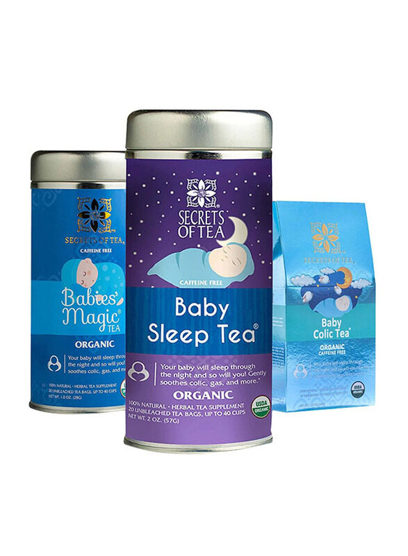 

Secrets of Tea Babies Magic Tea, Baby Sleep Tea, Baby Colic Tea, 3 Pack