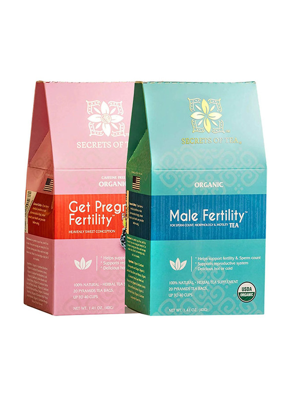Secrets of Tea Peppermint Fertility Tea Unisex, 2 x 20 Tea Bags