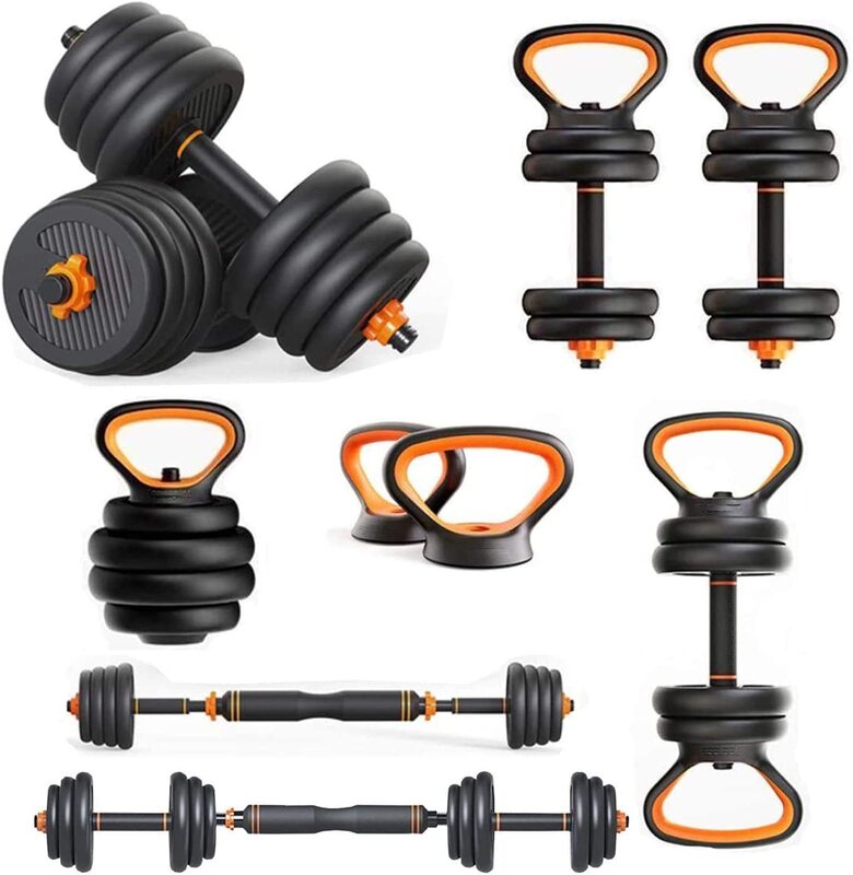 X MaxStrength Multi-Functional Home Gym Weights Set, 20KG, Black