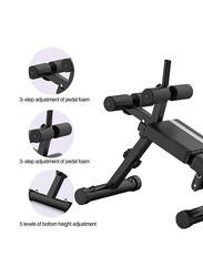 Max Strength Multifunction Adjustable Sit-Up Bench, Black