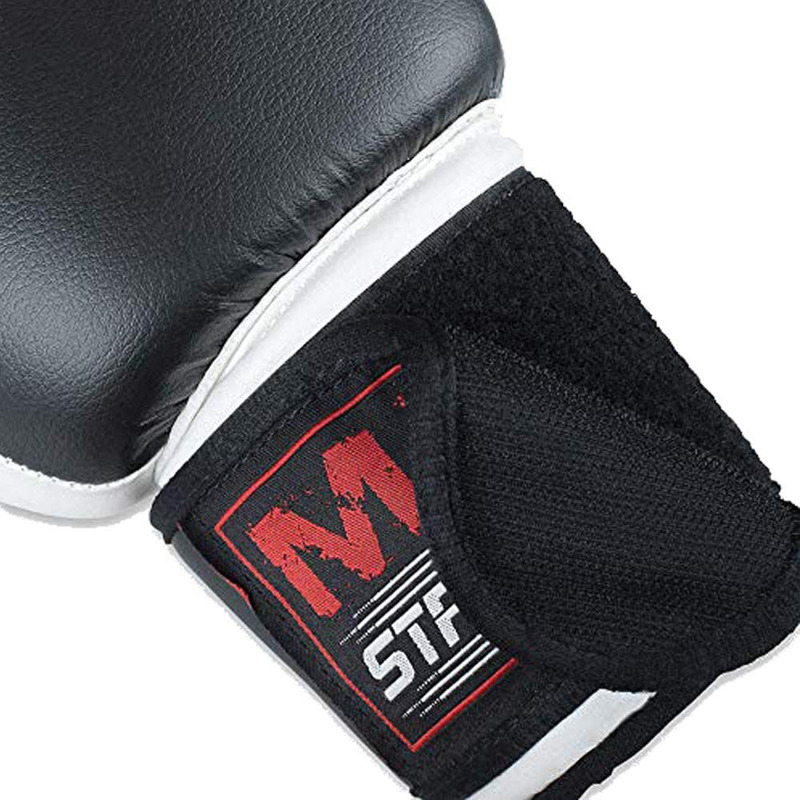 Max Strength 12-oz Boxing Gloves, Black/White