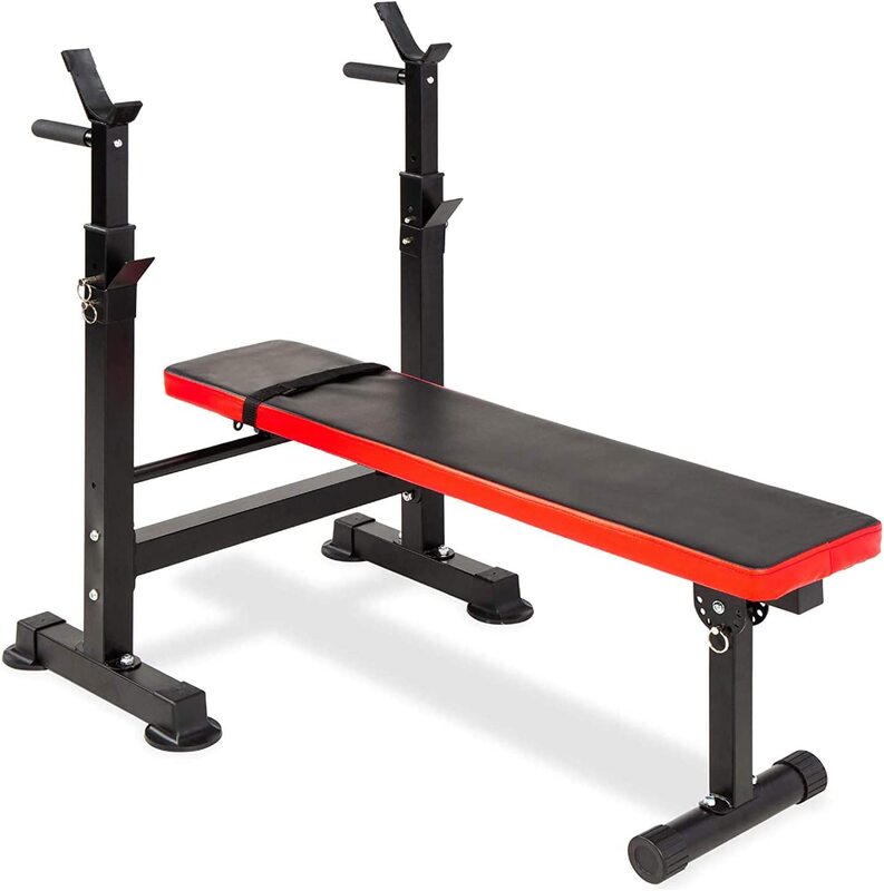 MaxStrength Adjustable Training Bench, Red/Black