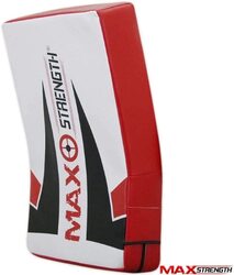 MaxStrength Strike Shield Kick Boxing Arm Pad Elbow Knee Strike Pads, Red/White