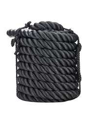Maxstrength Fitness Exercise Professional Battle Rope, 50mm, Black