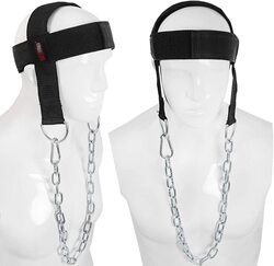 X MaxStrength Head Harness Dipping for Neck Exercise, One Size, Black