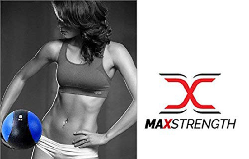 Maxstrength Heavy Duty Exercise Medicine Wall Ball, 10KG, Black