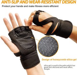 X MaxStrength Cross Training Gloves, 2 Piece, Black