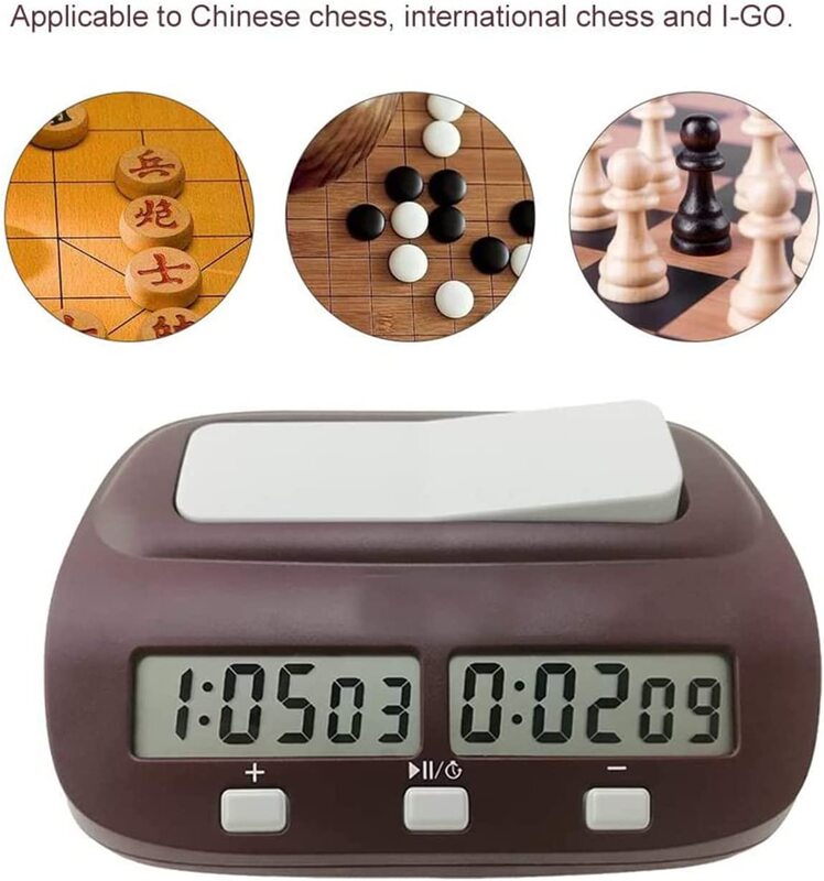 X MaxStrength Fitness Digital Stop Timer Count Down Chess Clock with Alarm, Wine Red
