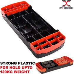 MaxStrength Aerobic Step Exercise Training Workout Stepper, Level 2, Black/Red
