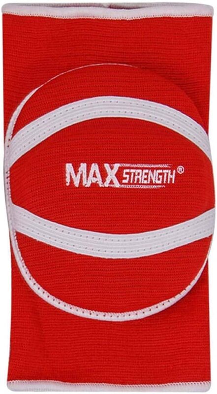 X MaxStrength Gel Filled Knee Pads Cap & Knee Support Made of Elasticated Material-Senior, 2 Piece, Red