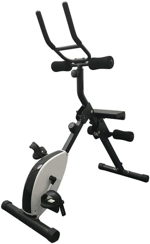 X MaxStrength Exercise X Bike with AB Coaster Machine, One Size, Black