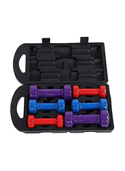 Maxstrength Dumbbell Hand Weight Set with Box, 10KG, Multicolour