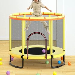 X MaxStrength Mini Trampoline with 360° Surround Handrail, Outdoor Playgrounds, Ages 3+