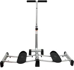 MaxStrength Metal Leg Stretcher for Martial Art, Workout, Gym, Silver