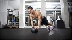 X MaxStrength Strength Training Medicine Ball, 1KG, Black