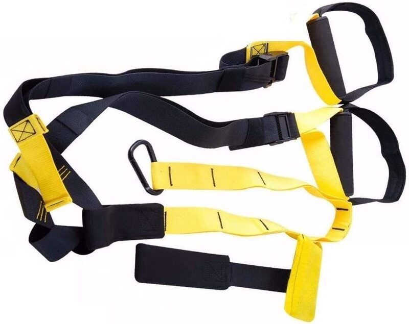 MaxStrength Suspension Training Resistance Band, Black/Yellow