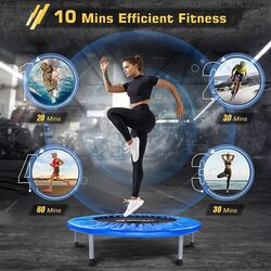 X MaxStrength Fitness Trampoline Quiet and Joint-gentle Jumping Trampoline, 45 Inch, Black