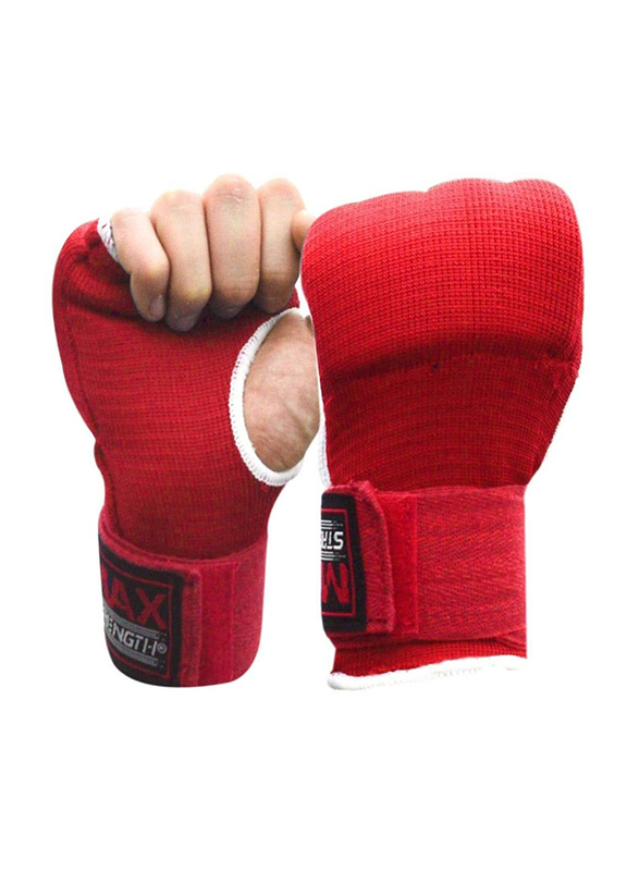 Maxstrength Medium Boxing Hand Wraps Inner Gloves, Red