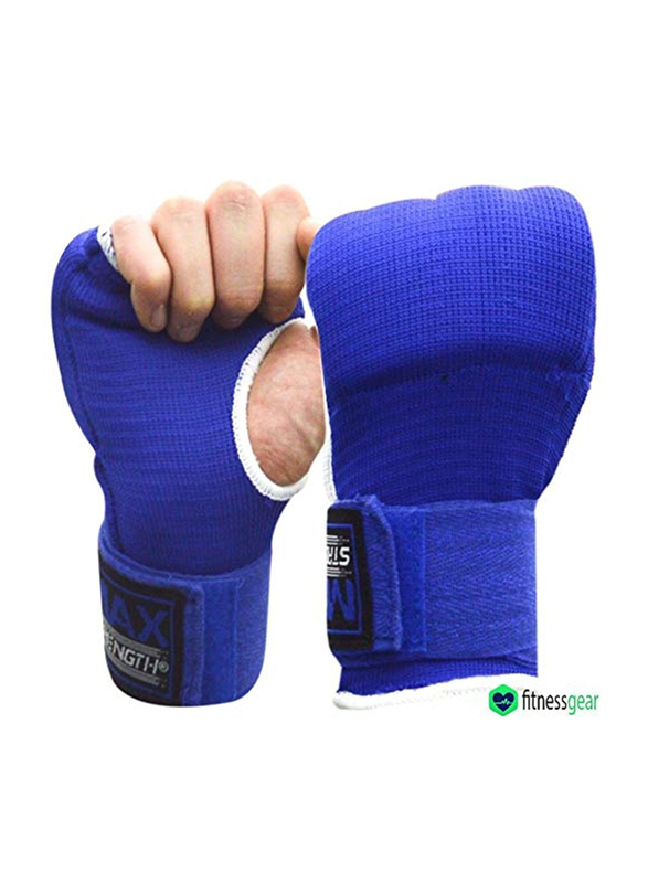 Maxstrength L-XL Hand Wraps for Boxing Inner Gloves, Blue