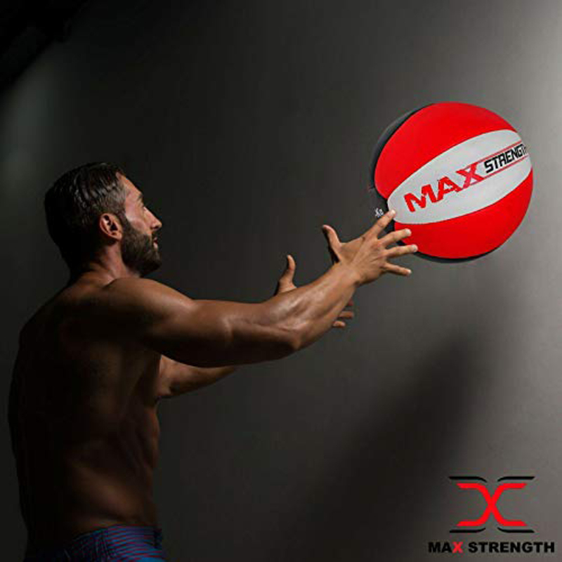 Maxstrength Medicine Ball for Lifting Fitness, Muscle Building, 12KG, Multicolour