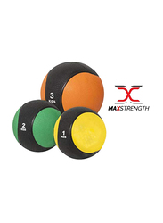 Maxstrength Medicine Ball for Lifting Fitness, Muscle Building, 9KG, Multicolour