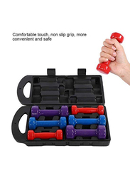Maxstrength Dumbbell Hand Weight Set with Box, 10KG, Multicolour