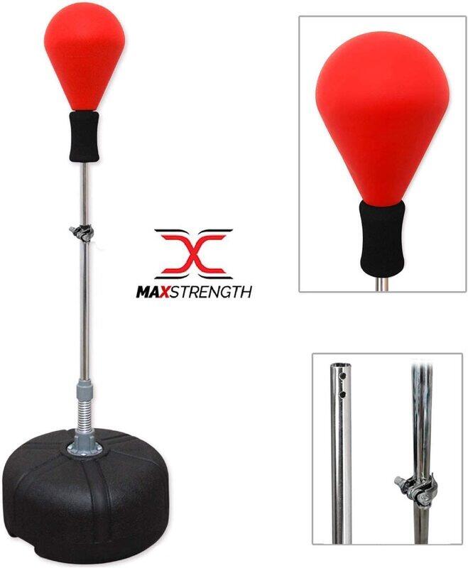 MaxStrength Boxing Stand Boxing Trainer Punching stand , Red/Black