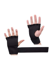 Maxstrength L-XL Hand Wraps for Boxing Inner Gloves, Black