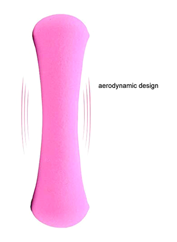 Maxstrength Neoprene Soft Grip Bone Shape Dumbbell Set for Pilates Yoga & Gym Classes, 2 x 1KG, Assorted Colour