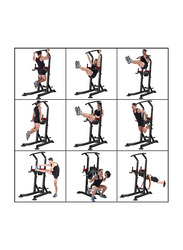 Max Strength Power Tower Multi-Function Pull Up Rack, Black