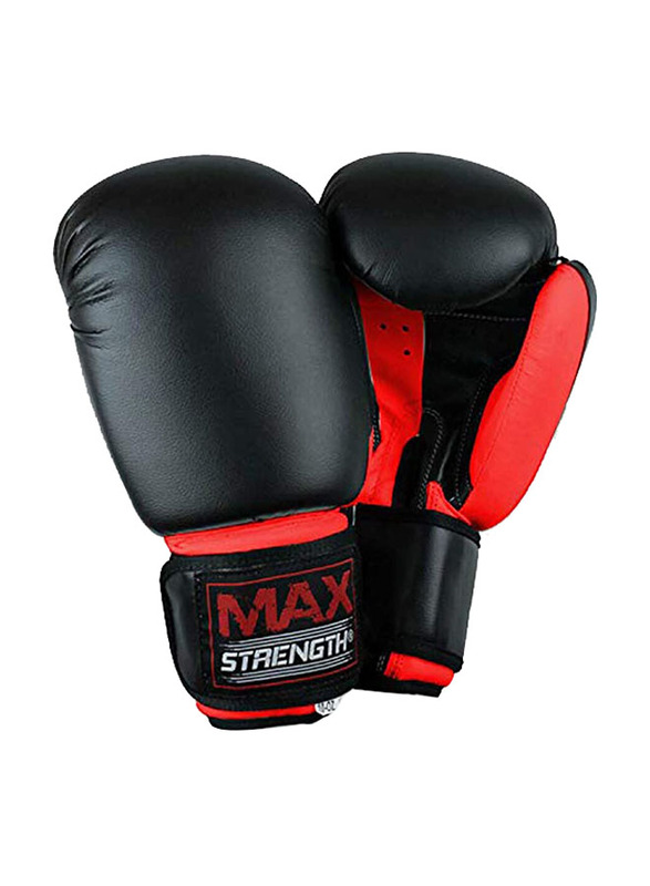 Max Strength 6-oz Boxing Gloves, Red/Black