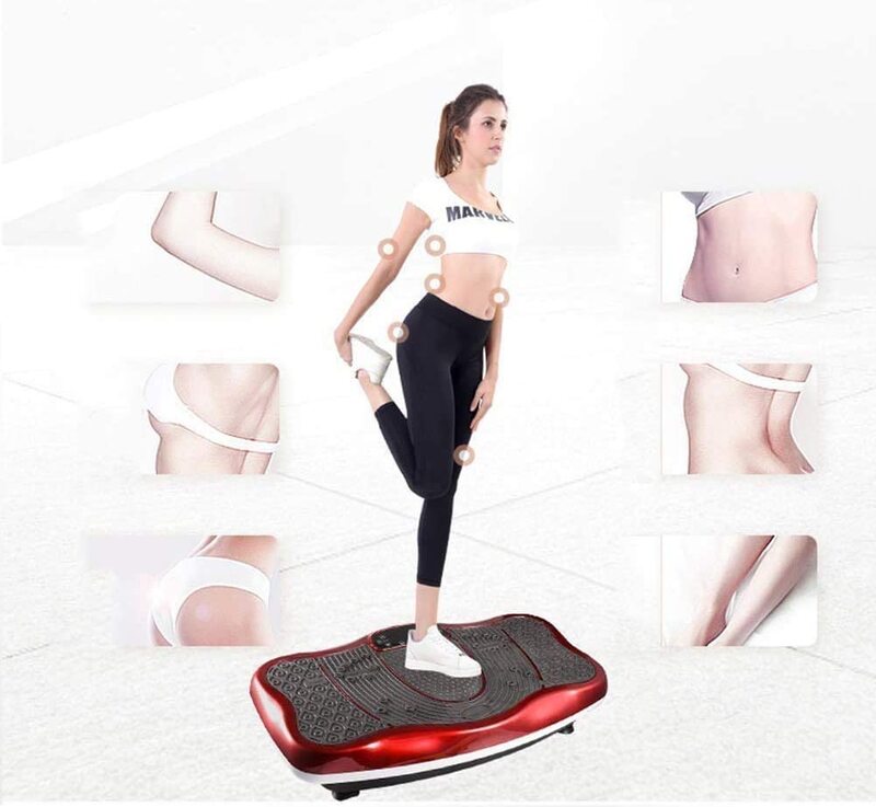 MaxStrength Vibration Plate Platform Exercise Machine For Whole Body Viberation & Professional Massage with LED Display, Remote Control, Bluetooth Speaker, Multicolour