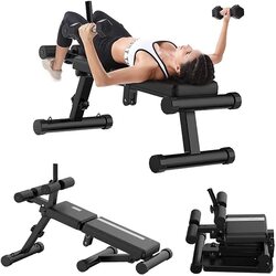 X MaxStrength Multi-Functional Sit Up Bench, Black