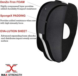 MaxStrength Standard Boxing Training Focus Pads Hook Jab Punch Mitts, Black/White