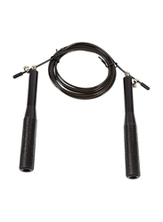 Maxstrength Aluminium Alloy Adjustable Skipping Rope for Weight Loss Weight, Black