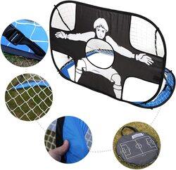 X MaxStrength Portable Foldable Pop Up Football Soccer Net, Multicolour