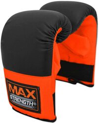 MaxStrength L-XL Training Workout MMA Sparring Boxing Gloves, Black/Red
