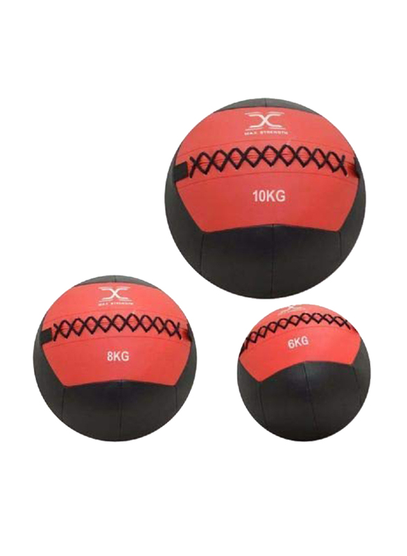 Maxstrength Rubber Medicine Balls Exercise Kettle Bell, 3KG, Assorted Colour