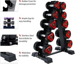 X MaxStrength Dumbbell Storage Rack, Black