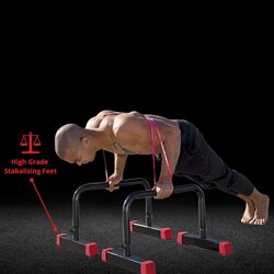 X MaxStrength Parallettes Bars for Push Ups and Dip, One Size, Multicolour