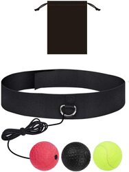 MaxStrength Boxing Reflex Punching Speedball with Headband, Multicolour