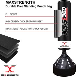 MaxStrength 5.5 Feet Free Standing Workout Pedestal Punching Stand, Multicolour