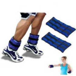 Maxstrength Ankle & Wrist Weights Set, 2 x 3KG, Blue/Black