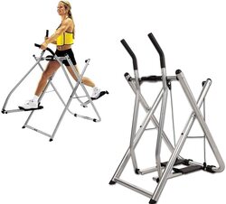 MaxStrength Gazelle Elliptical Air Walk Trainer Machine, Silver