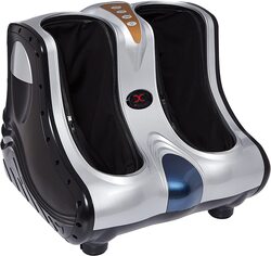 MaxStrength Kneading Rolling Foot Ankle Calf and Legs Massager, Silver
