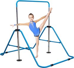 MaxStrength Expandable Junior Gymnastics Training Bar with Adjustable Heightfor Kids, Asorted Colours, Multicolour
