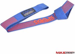 MaxStrength Wrist Support Weight lifting Gym Training Bar Straps, Blue