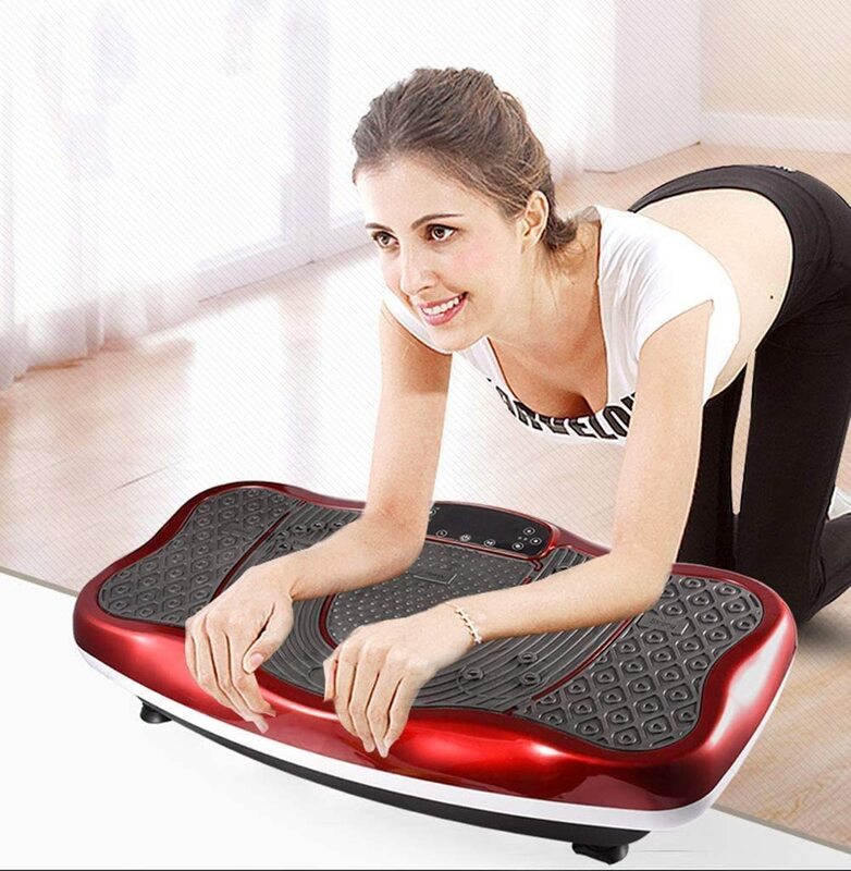 MaxStrength Vibration Plate Platform Exercise Machine For Whole Body Viberation & Professional Massage with LED Display, Remote Control, Bluetooth Speaker, Multicolour